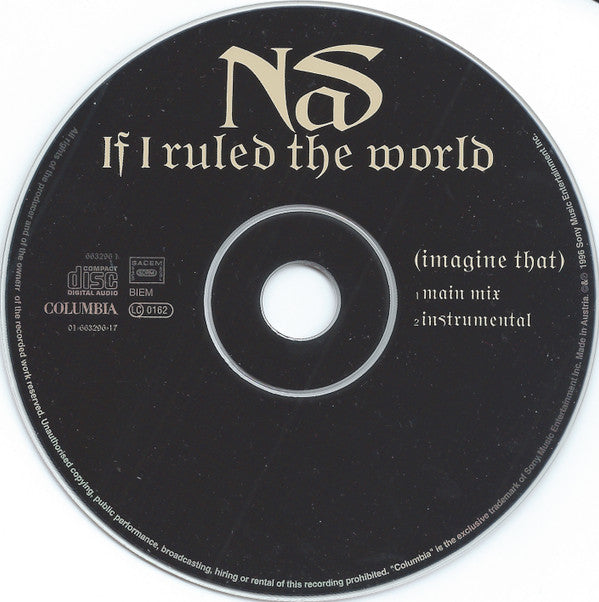 Nas : If I Ruled The World (Imagine That) (CD, Single, Car)