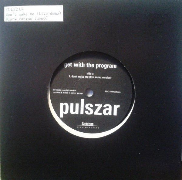 Pulszar : Get With The Program (7", Single, Promo)