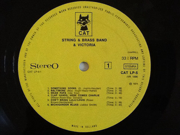 String & Brass Band & Victoria Varekamp : String & Brass Band & Victoria Varekamp (LP, Album)