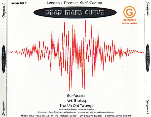 Dead Man's Curve : Surfquake (CD, EP)