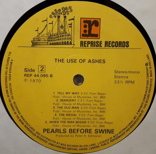 Pearls Before Swine : The Use Of Ashes (LP, Album, Mono, RE)