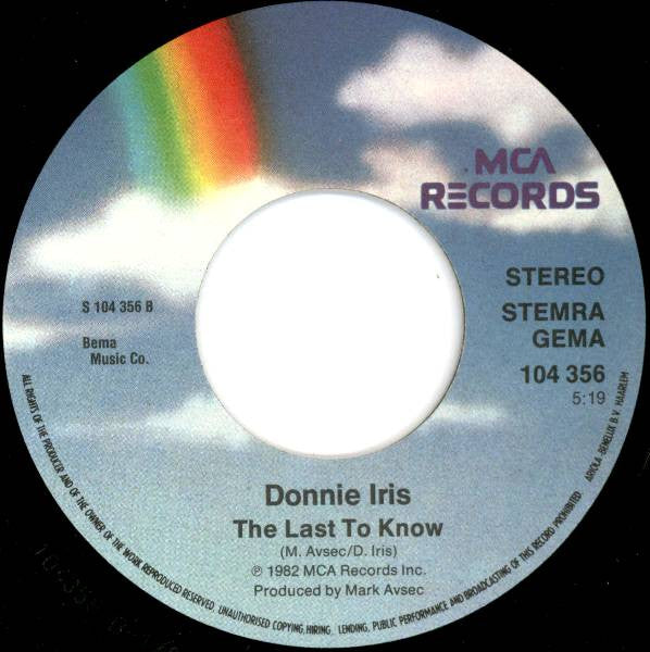 Donnie Iris : My Girl (7", Single)