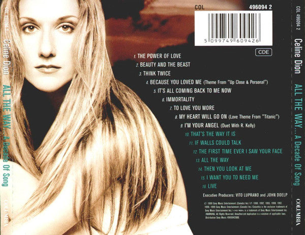 Céline Dion : All The Way... A Decade Of Song (CD, Comp)