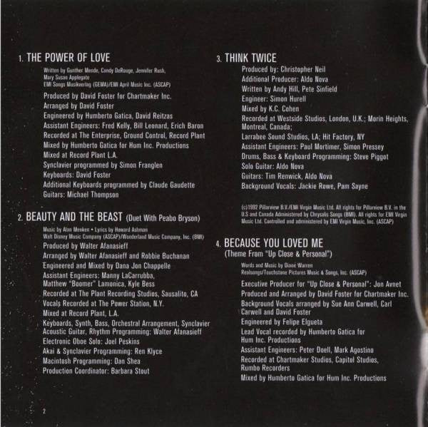 Céline Dion : All The Way... A Decade Of Song (CD, Comp)