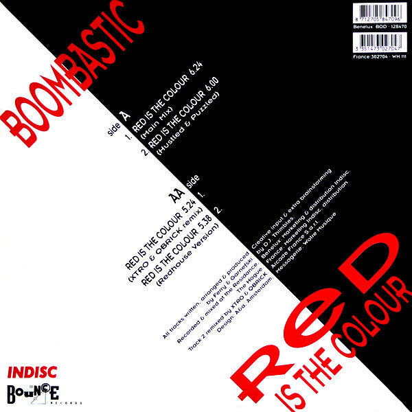 Boombastic (2) : Red Is The Colour (12", Maxi)