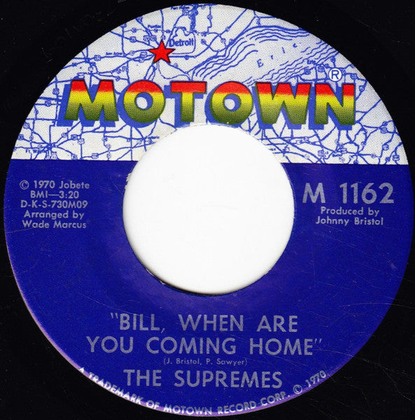 The Supremes : Up The Ladder To The Roof (7", Single)