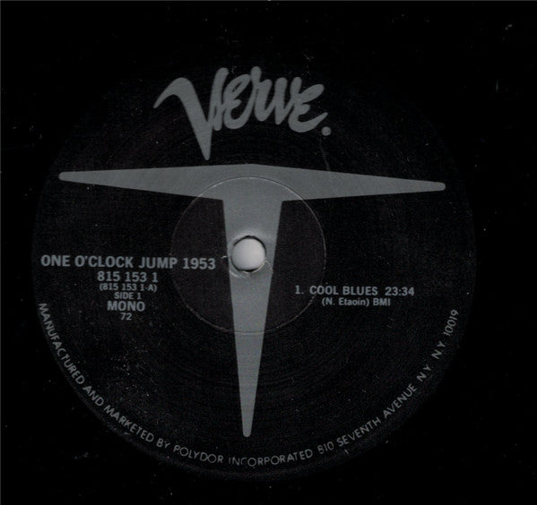 Ray Brown, Ben Webster, Oscar Peterson : Jazz At The Philharmonic One O'Clock Jump 1953 (LP, Album, Mono, RE)