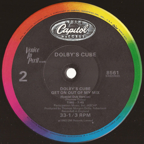 Dolby's Cube : Get Out Of My Mix (Special Dance Version) (12")