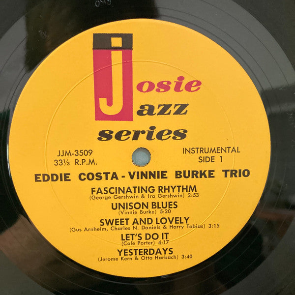 Eddie Costa - Vinnie Burke Trio : Eddie Costa - Vinnie Burke Trio (LP, Album, Mono, RE)