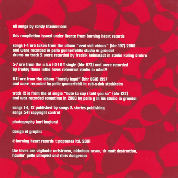 The Hives : Your New Favourite Band (CD, Comp, Enh)