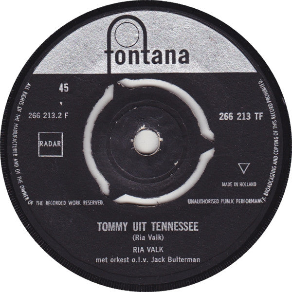 Ria Valk : Afscheid Van 'n Soldaat (7", Single)