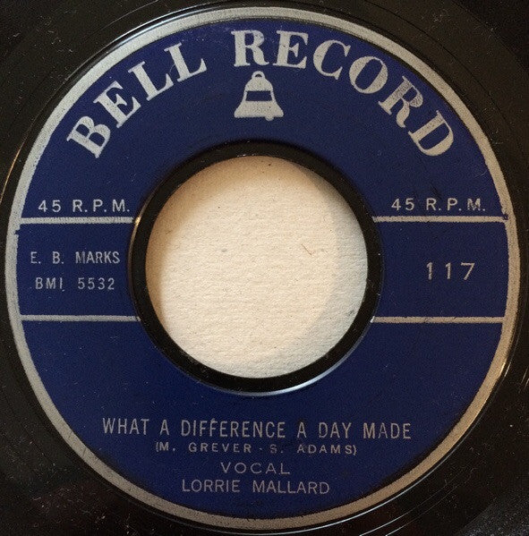 Lorrie Mallard / Wayne Hansen : What A Difference A Day Made / Lavender Blue (7", Single)