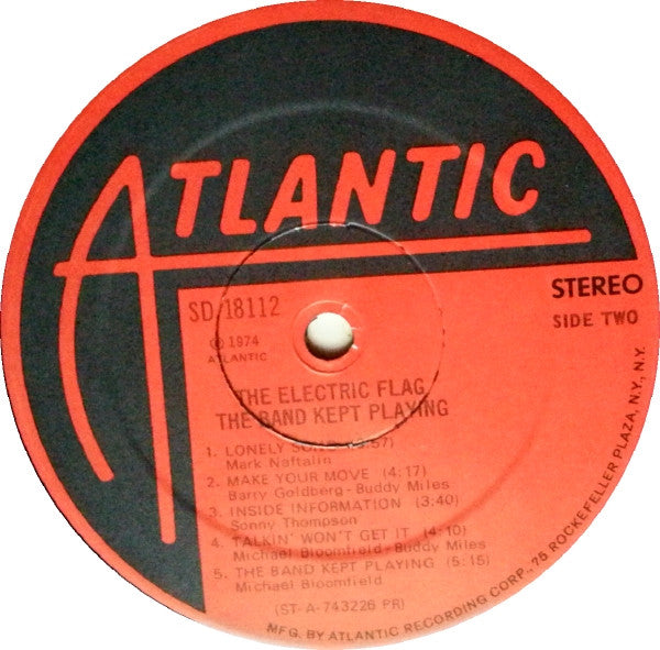 The Electric Flag : The Band Kept Playing (LP, Album, Pre)