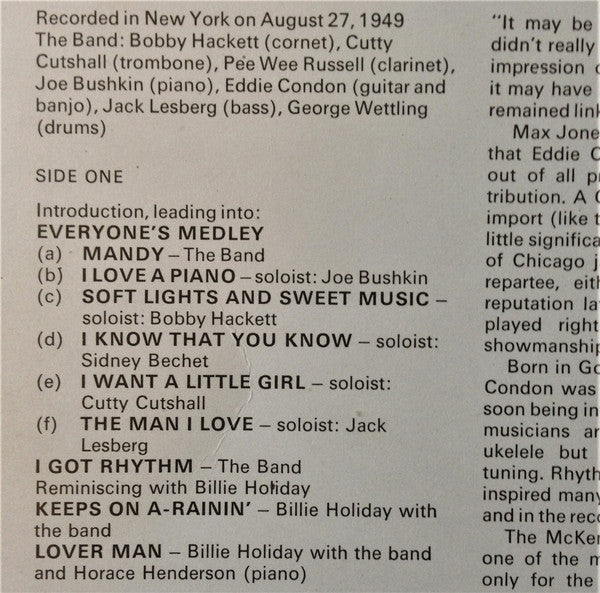 Eddie Condon : Eddie Condon On Stage (LP, Album, Yel)