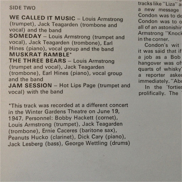 Eddie Condon : Eddie Condon On Stage (LP, Album, Yel)