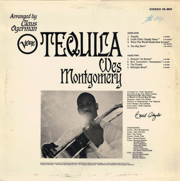 Wes Montgomery : Tequila (LP, Album)