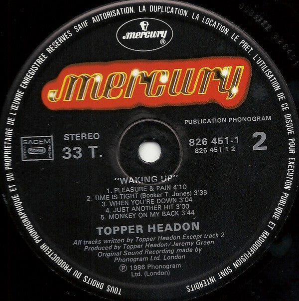 Topper Headon : Waking Up (LP, Album)