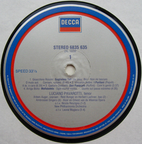 Luciano Pavarotti : De Onnavolgbare Luciano Pavarotti (LP, Comp, RE)