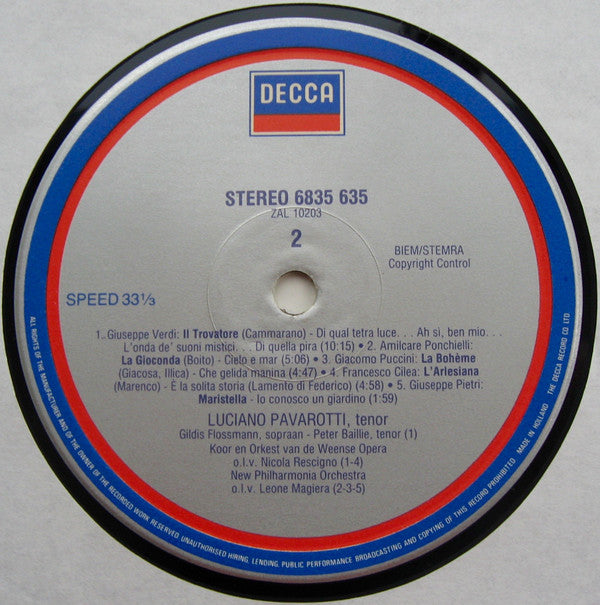 Luciano Pavarotti : De Onnavolgbare Luciano Pavarotti (LP, Comp, RE)