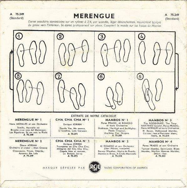 Diane Adrian - Alan Greene (4) : Merengue 2 (7", EP, Mono)