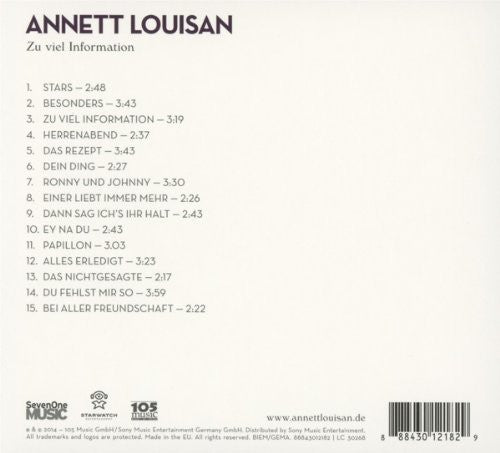 Annett Louisan : Zu Viel Information (CD, Album)