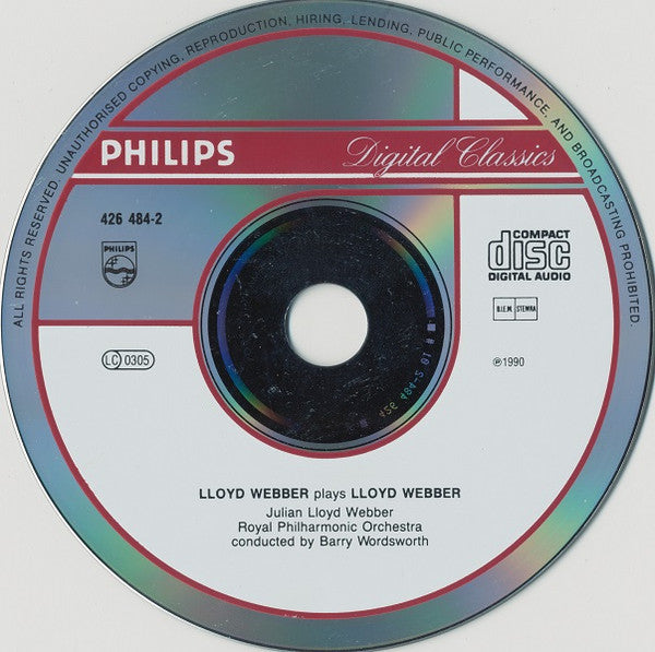 Julian Lloyd Webber : Lloyd Webber Plays Lloyd Webber (CD, Album, Uni)