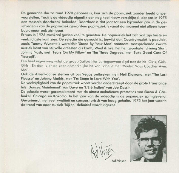 Various : 25 Jaar Popmuziek 1975 (CD, Comp, +Bo)