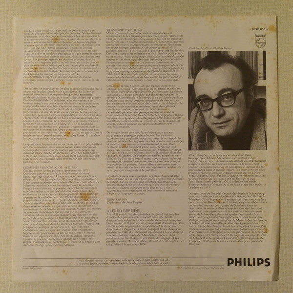 Franz Schubert - Alfred Brendel : Impromptus D.899 & D.935 - Moments Musicaux D.780 - Klavierstücke D.946 (2xLP + Box)