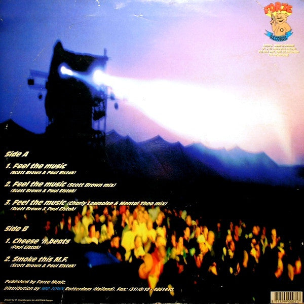 Scott Brown Meets Paul Elstak : Feel The Music (12")
