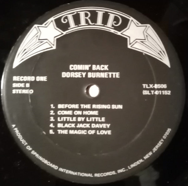 Dorsey Burnette : Comin' Back (2xLP, Comp, Gat)
