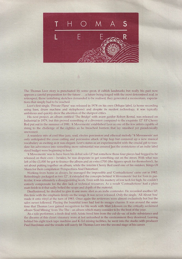 Thomas Leer : International (12")