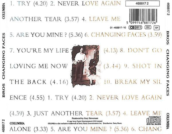 Bros : Changing Faces (CD, Album)