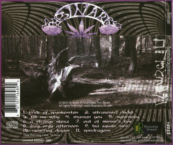 Binar : Spindragons (CD, Album, Ltd)
