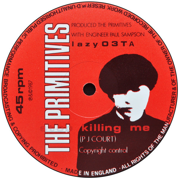 The Primitives : Stop Killing Me (12", Single)