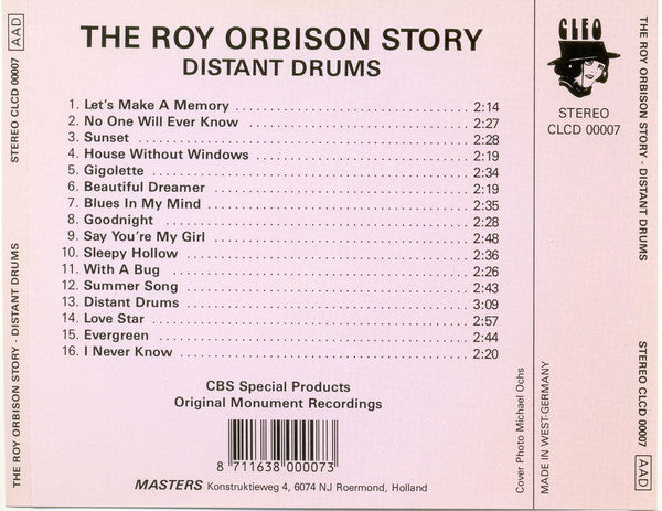 Roy Orbison : The Roy Orbison Story - Distant Drums (CD, Comp)