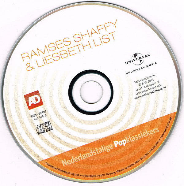 Ramses Shaffy & Liesbeth List : Nederlandstalige Popklassiekers (CD, Comp)
