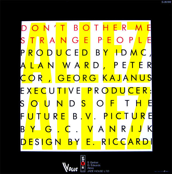 Allez Allez : Don't Bother Me / Strange People (12")