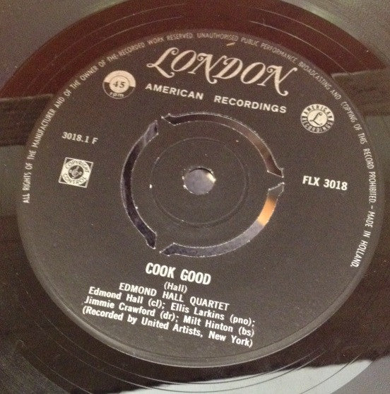 The Edmond Hall Quartet : Cook Good / Adam And Eve (7")