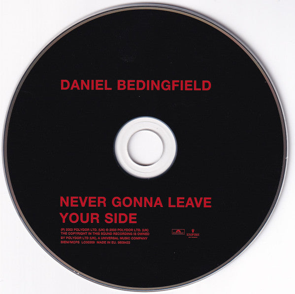 Daniel Bedingfield : Never Gonna Leave Your Side (CD, Single)