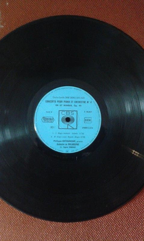 Camille Saint-Saëns - Philippe Entremont • Eugene Ormandy • The Philadelphia Orchestra : Piano Concertos No.2 In G Minor / No.4 In C Minor (LP, Album, Dlx)
