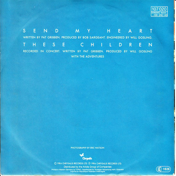 The Adventures : Send My Heart (7", Single)