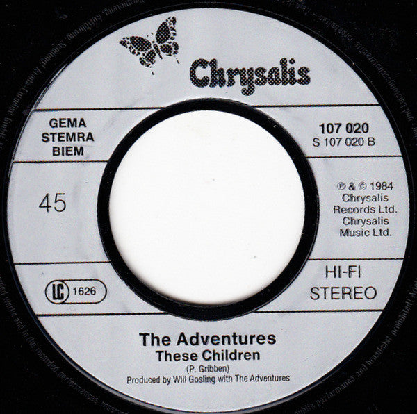 The Adventures : Send My Heart (7", Single)