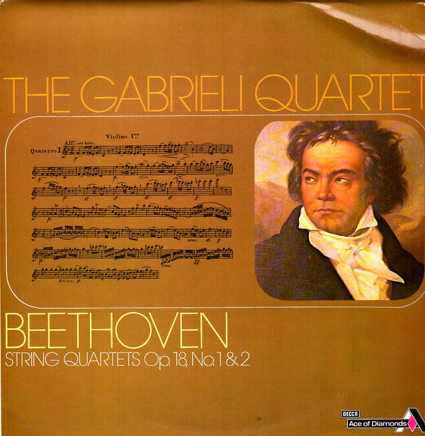 Ludwig van Beethoven, The Gabrieli String Quartet : String Quartets Op 18 No 1 and 2 (LP, Album)