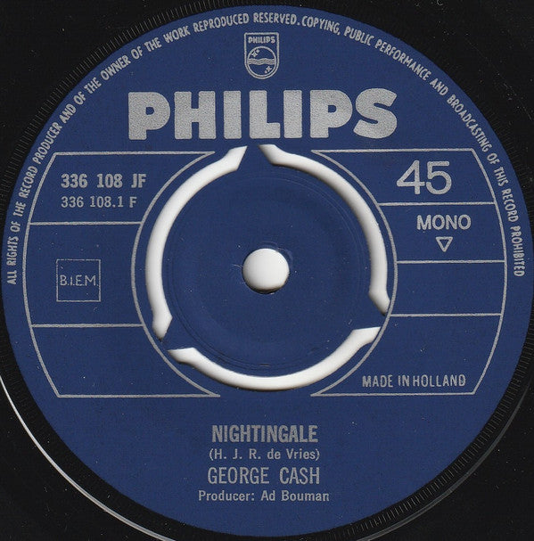 George Cash : Nightingale / Splat (7", Single, Mono, Pin)