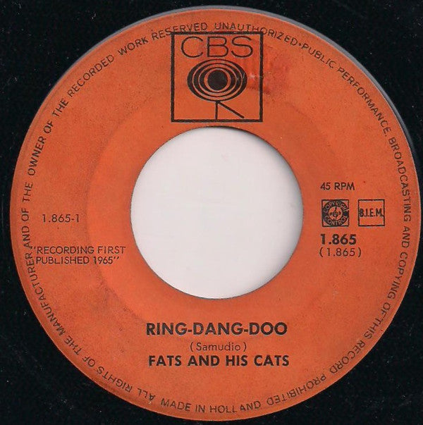Fats And His Cats : Ring-Dang-Doo (7", Single)