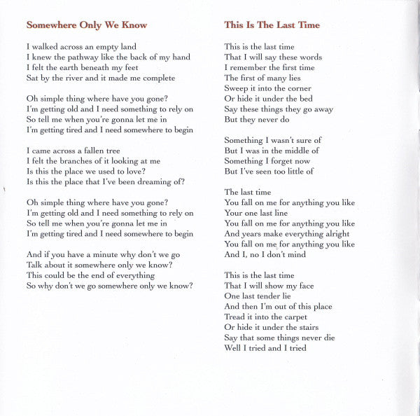 Keane : Hopes And Fears (CD, Album, RP)