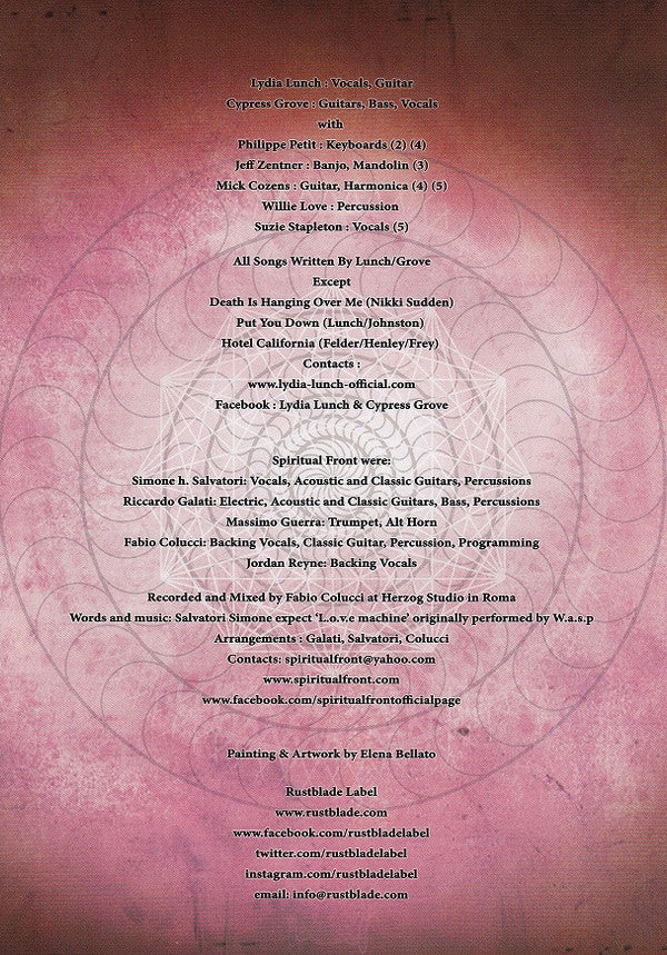 Lydia Lunch & Cypress Grove / Spiritual Front : Twin Horses (LP, Album, Ltd, Blu)