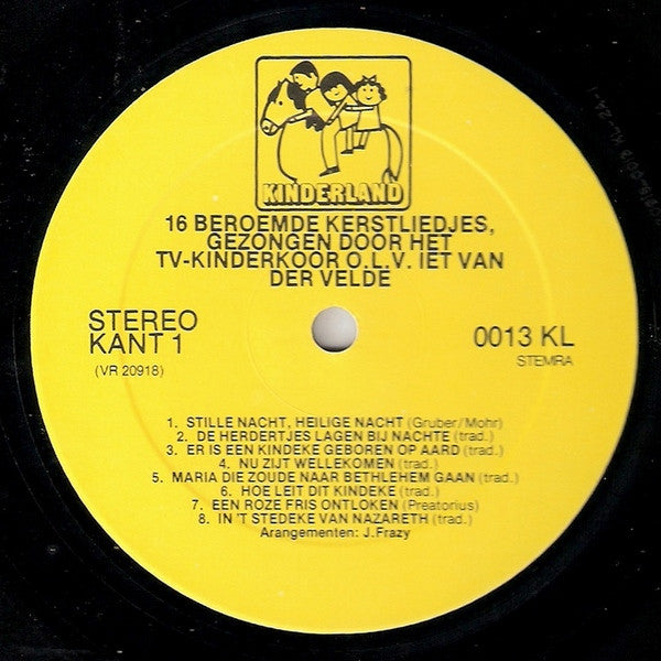 T.V. Kinderkoor o.l.v. Iet Van Der Velde : 16 Bekende Kerstliedjes (LP, Album)