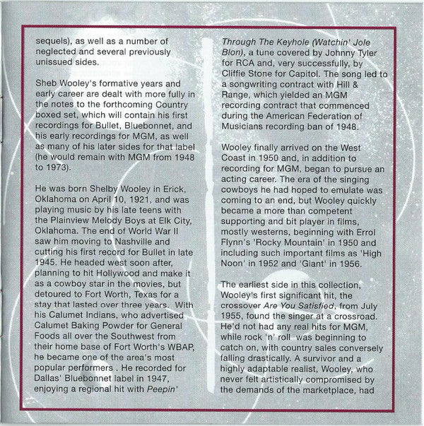 Sheb Wooley : The Purple People Eater (CD, Comp)