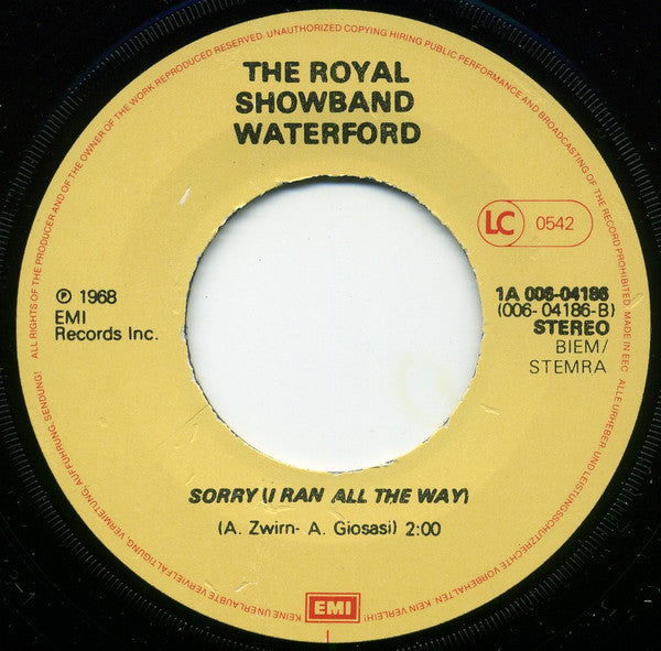 The Royal Showband Waterford : Huckle Buck / Sorry (I Ran All The Way) (7")